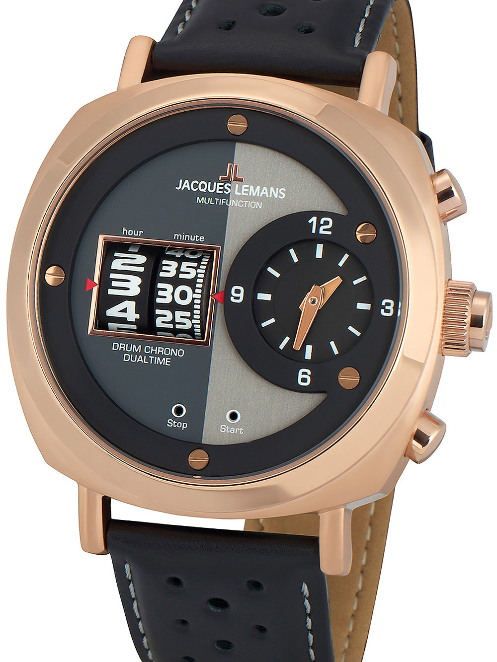 Jacques Lemans 1-2058C Lugano men's watch 44mm 5ATM