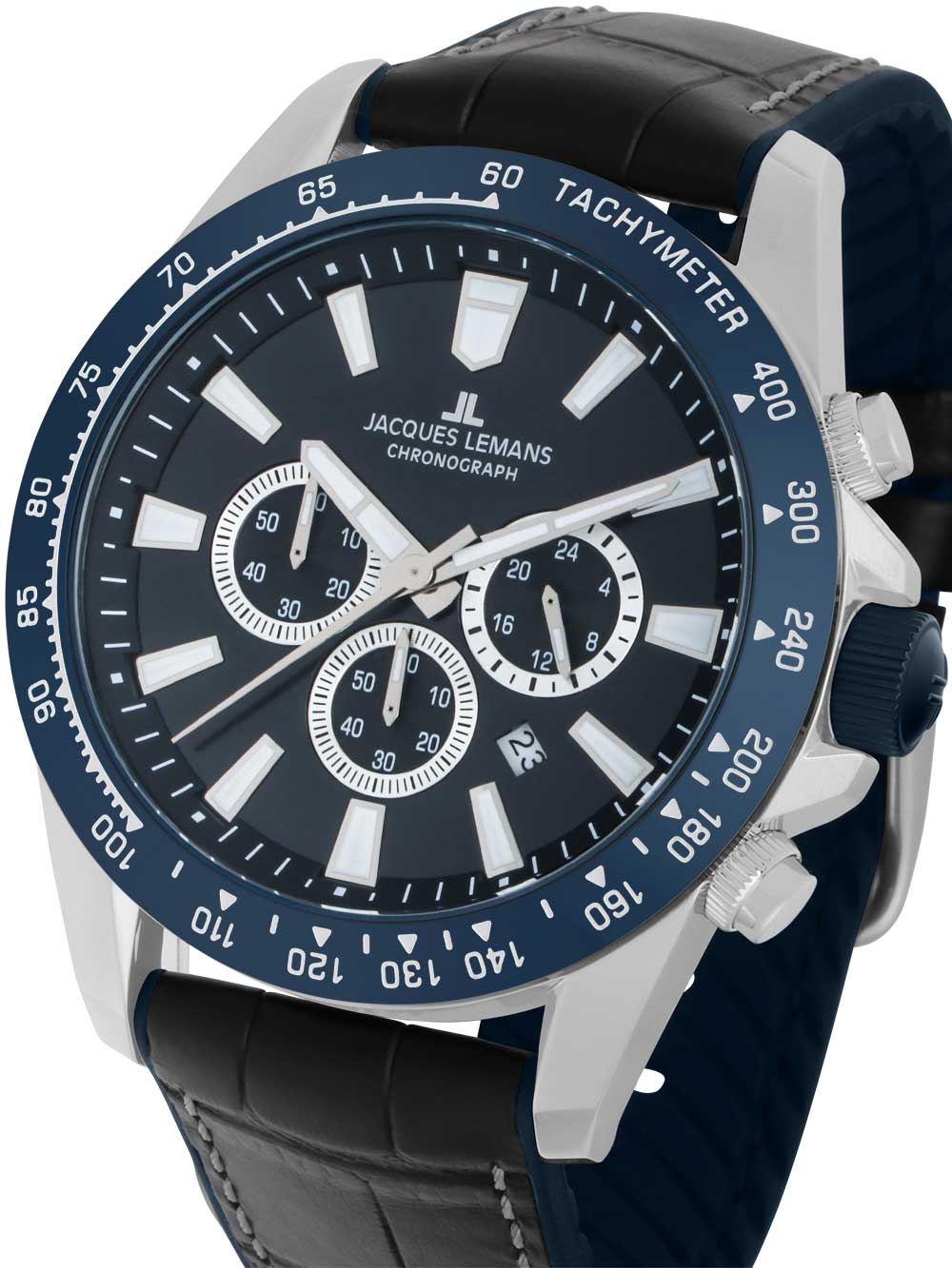 Jacques Lemans 1-2140B Liverpool Chronograph men's watch 48mm 10ATM