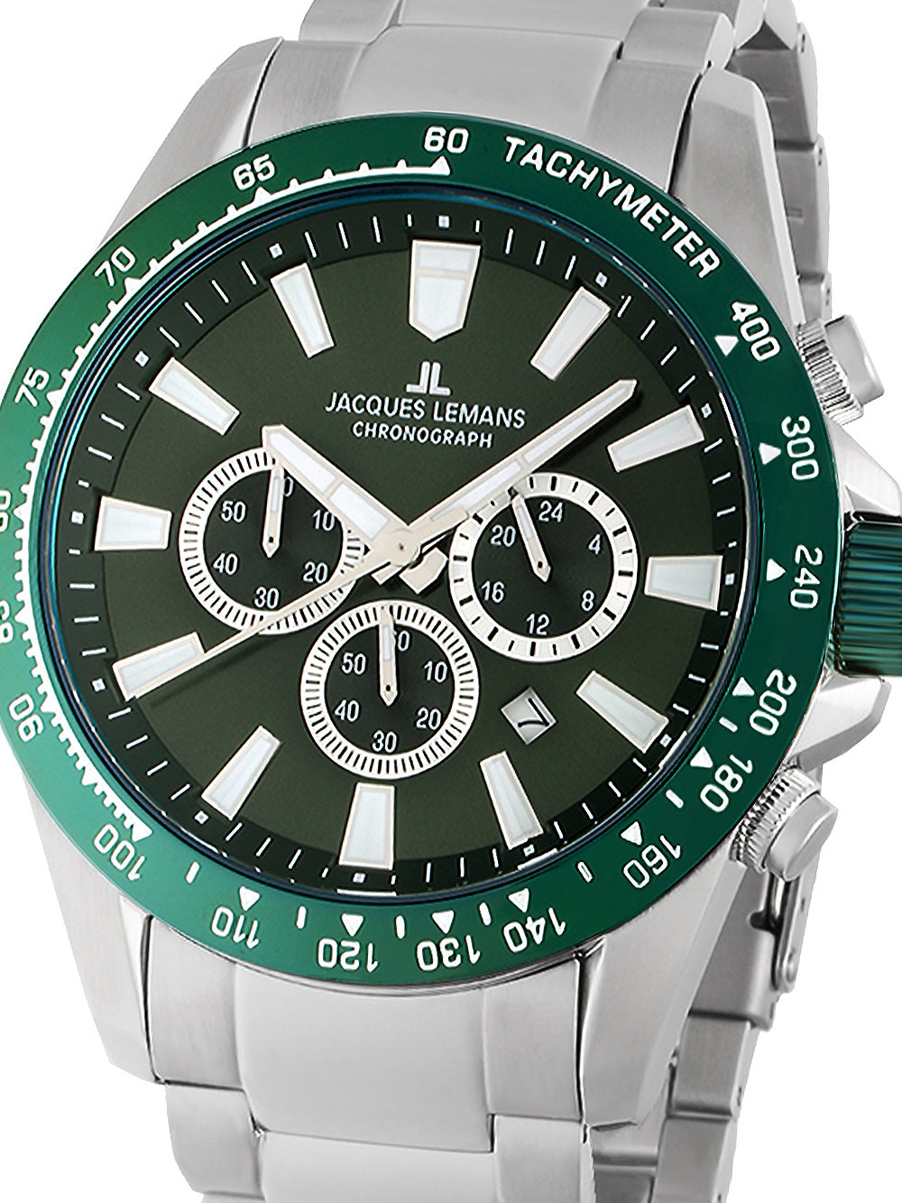 Jacques Lemans 1-2140G Liverpool Chronograph men's watch 48mm 10ATM