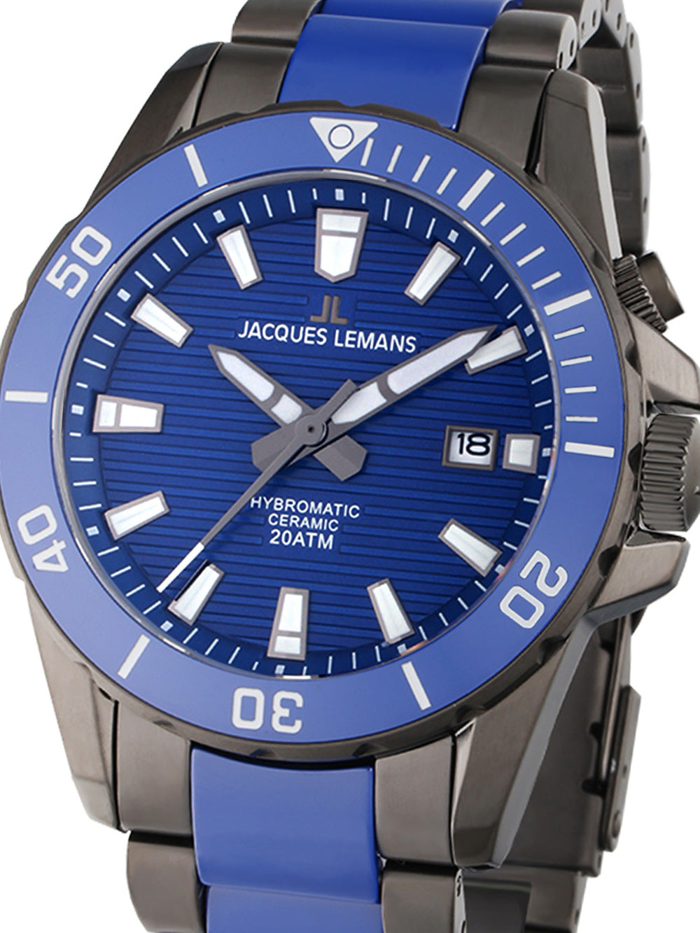 Jacques Lemans 1-2222C Hybromatic men's watch 42mm 20ATM