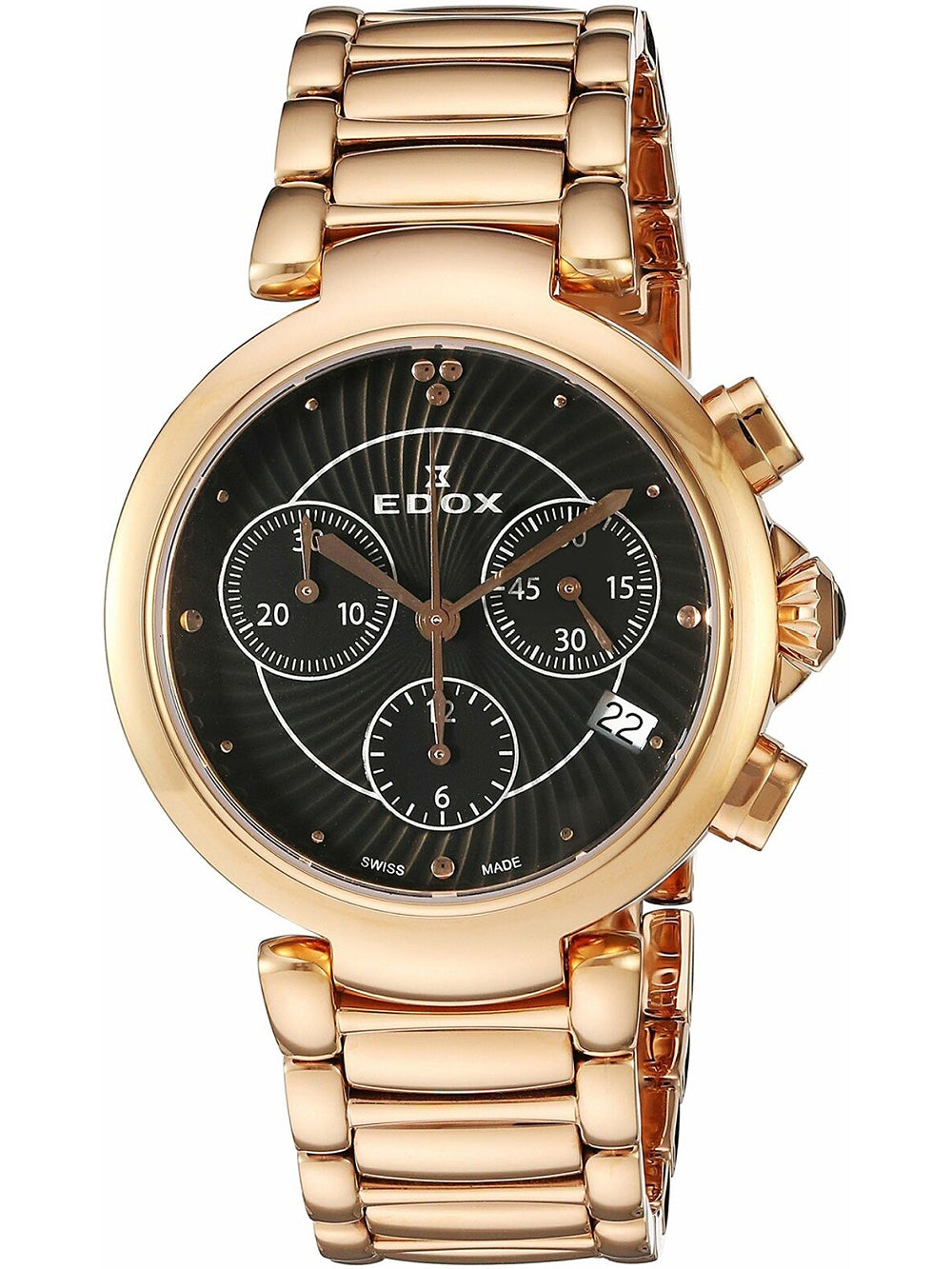 Edox 10220-37RM-NIR LaPassion Chronograph women's watch 35mm 5ATM