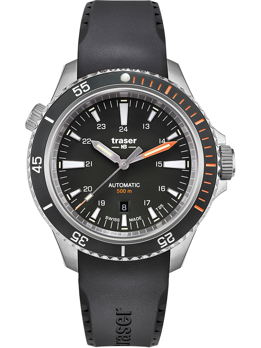 Traser H3 110322 P67 Diver Automatic Black men's watch 46mm 50ATM