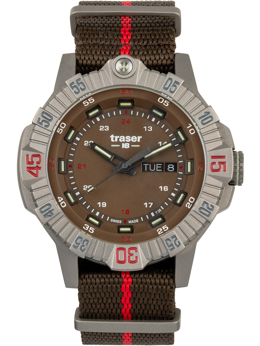Traser H3 110669 Tactical Brown Titan men's watch 46mm 20ATM