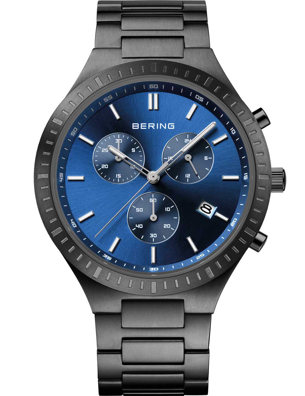 Bering 11743-727 Classic Titanium Chronograph men's watch 40mm 5ATM