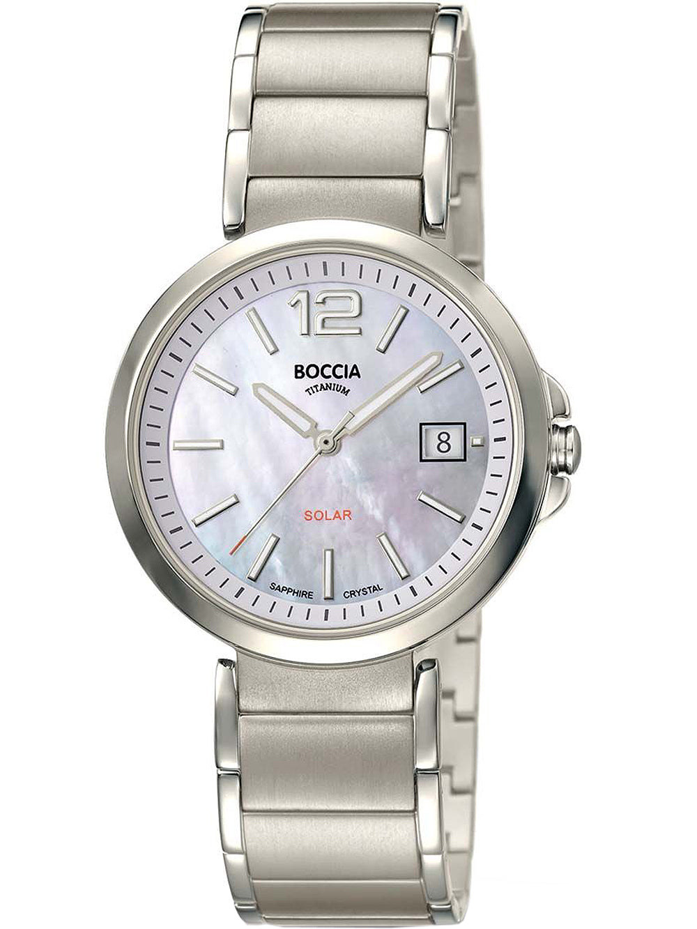 Boccia 3332-01 women's watch Solar Titanium 35mm 5ATM