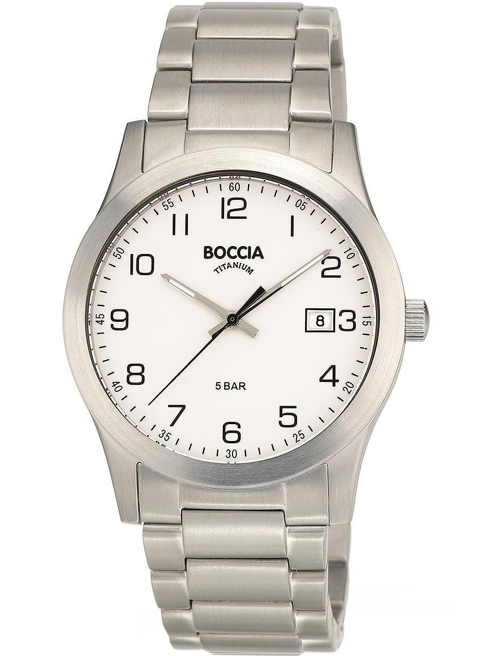 Boccia 3619-01 men's watch Titanium 40mm 5ATM