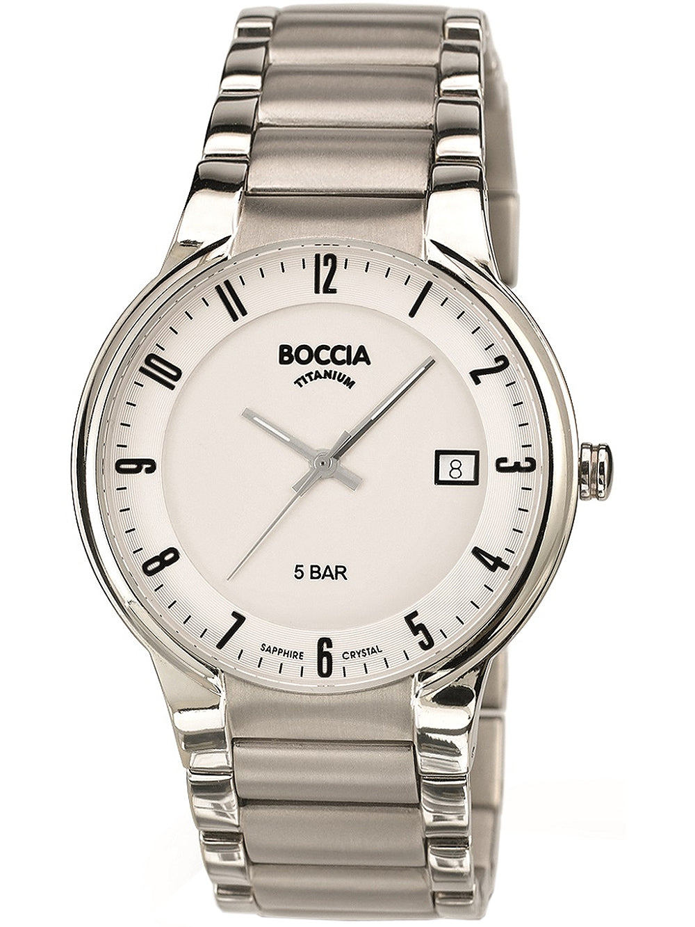 Boccia 3629-02 men's watch Titanium 39mm 5ATM