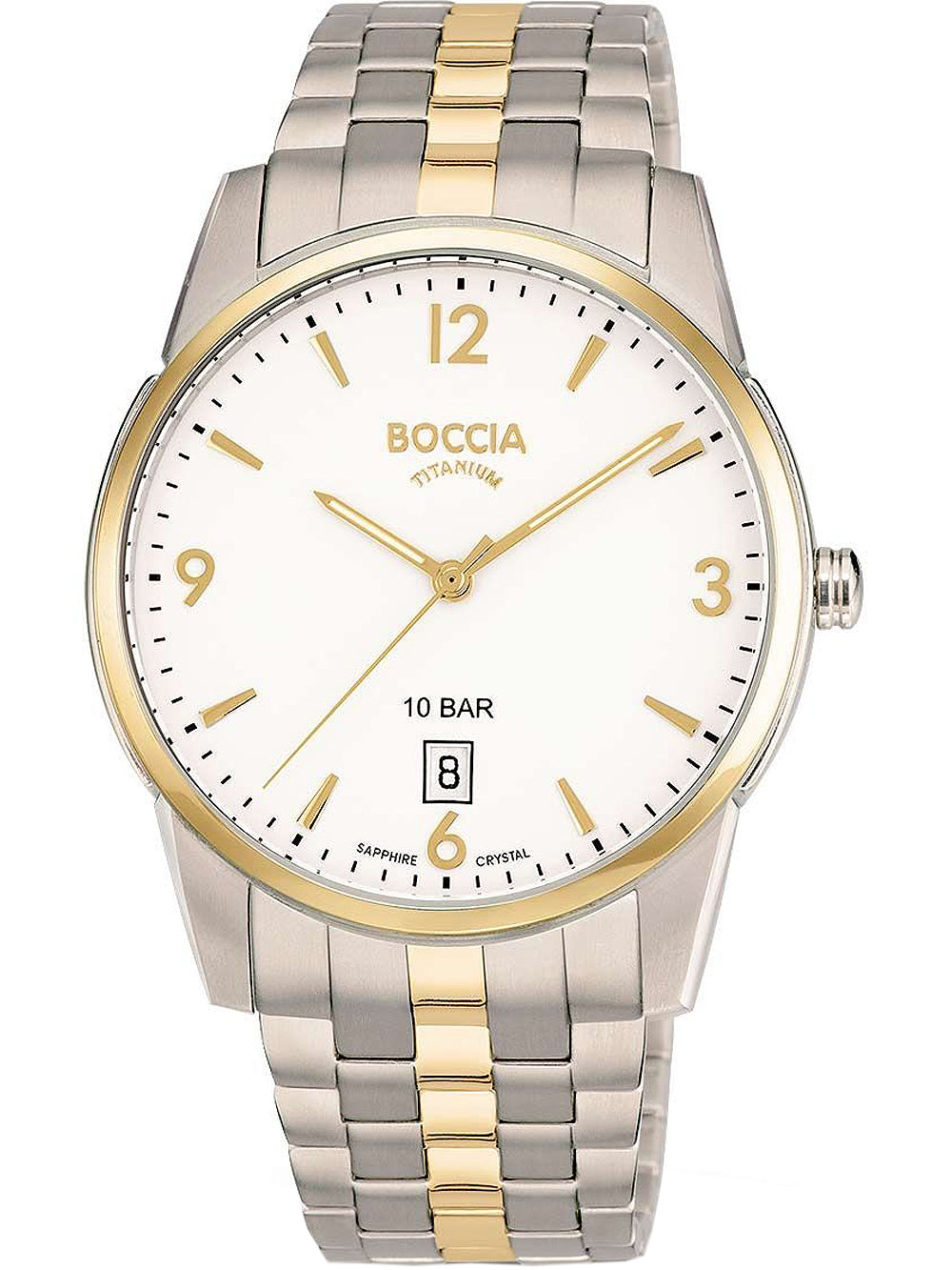 Boccia 3632-02 men's watch Titanium 40mm 10ATM