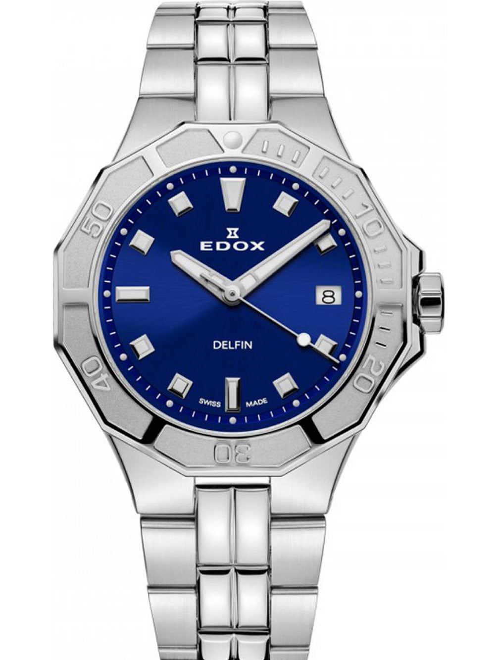 Edox 53020-3M-BUN Delfin Diver women's watch 38mm 20ATM