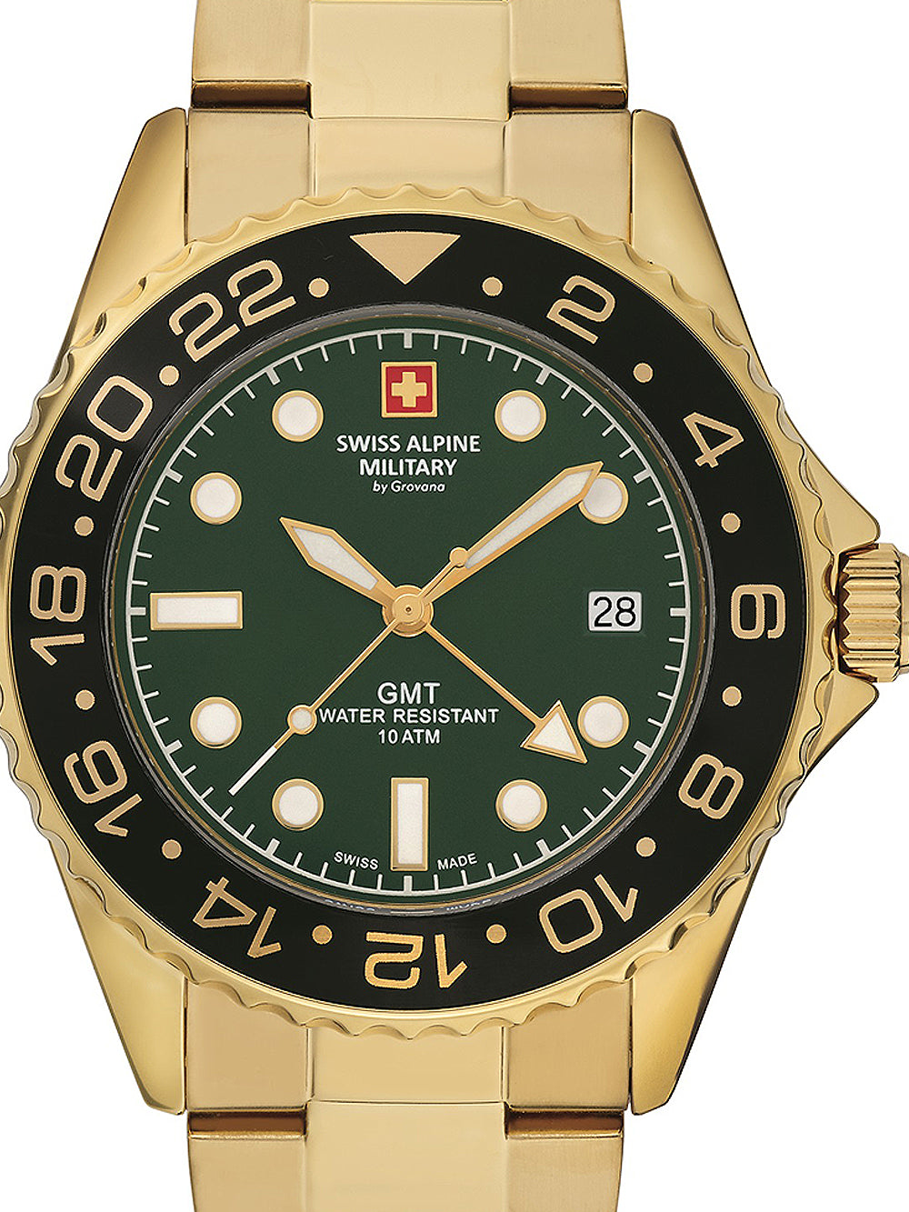 Swiss Alpine Military 7052.1114 men's watch GMT 42mm 10ATM