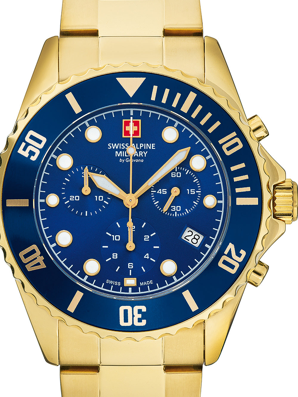 Swiss Alpine Military 7053.9115 Chronograph men's watch 42mm 10ATM