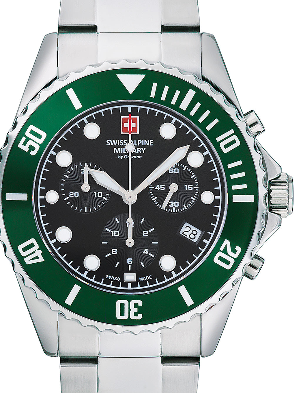Swiss Alpine Military 7053.9133 chronograph men's watch 42mm 10ATM