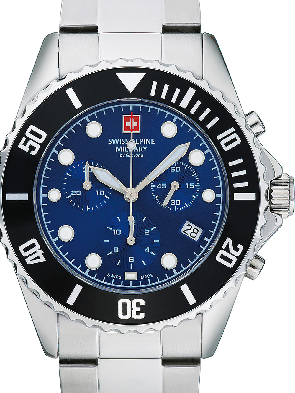 Swiss Alpine Military 7053.9138 Chronograph men's watch 42mm 10ATM
