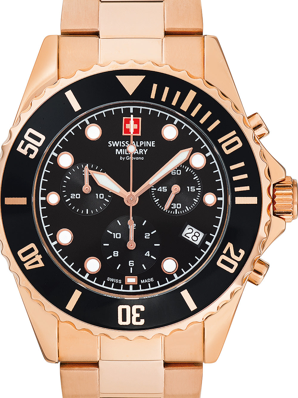 Swiss Alpine Military 7053.9167 Chronograph men's watch 42mm 10ATM