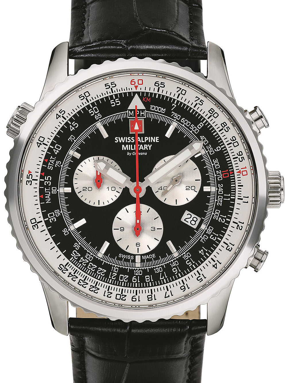 Swiss Alpine Military 7078.9537 chrono men's watch 45mm 10ATM