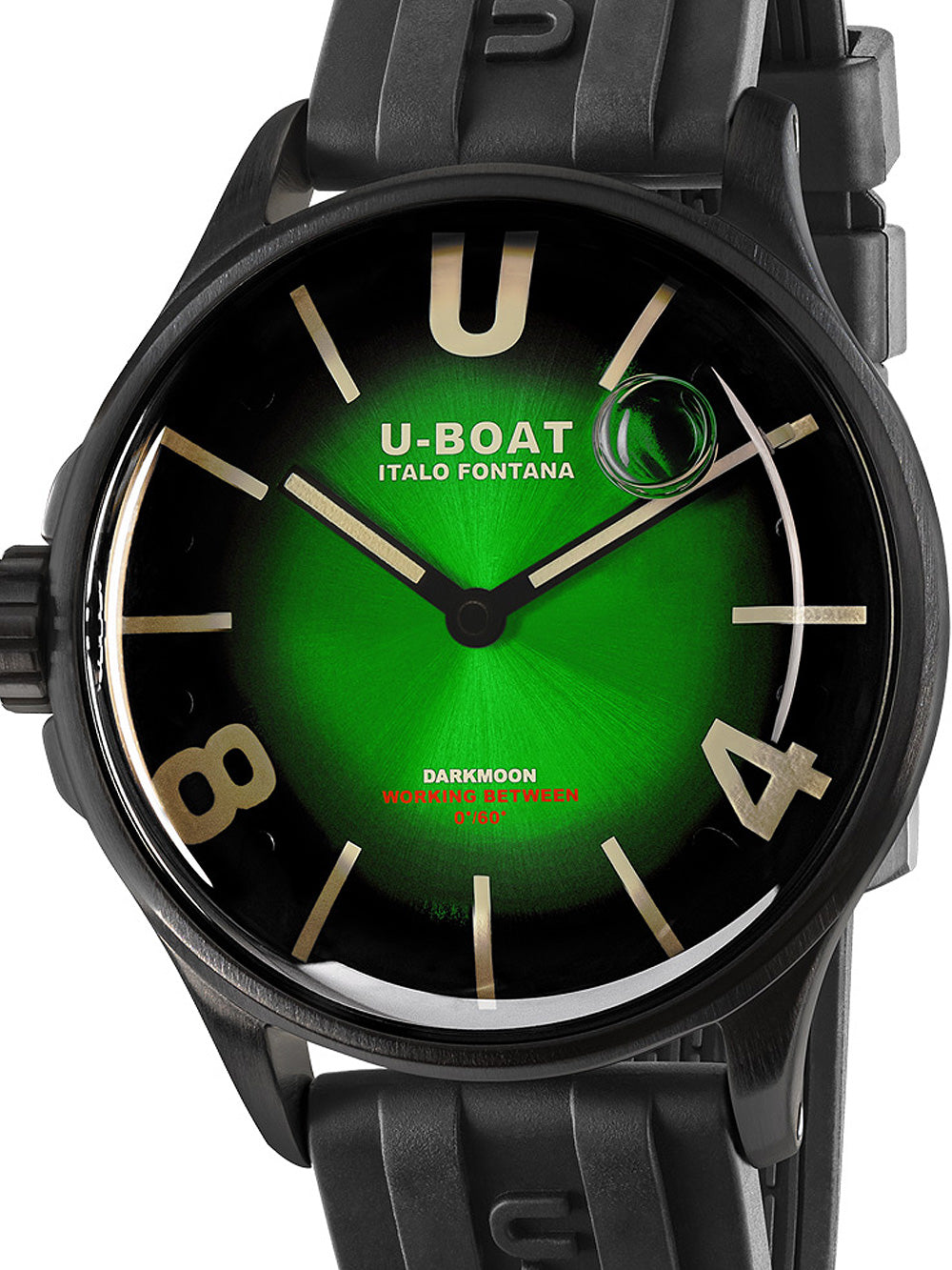 U-Boat 9503 Darkmoon Green PVD Soleil men's watch 40mm 5ATM