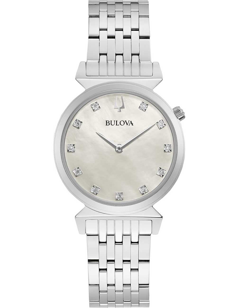Bulova 96P216 women's watch Regatta 11 Diamonds 30mm 3ATM