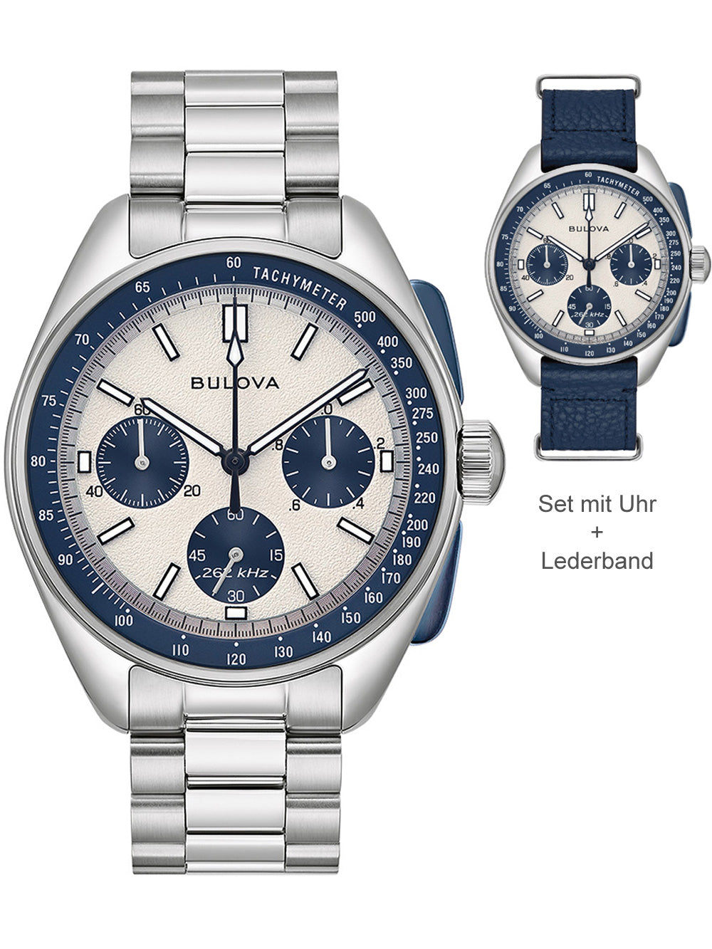 Bulova 98K112 Lunar Pilot Special Edition. Chronograph men's watch 44mm 5ATM