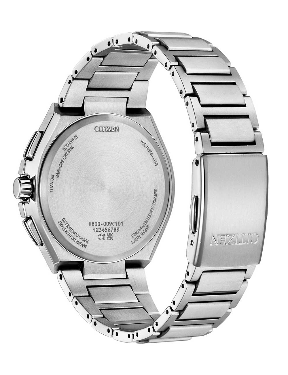 Citizen AT8238-84M men's watch Eco-Drive Super-Titanium radio controlled Chronograph 44mm 10ATM