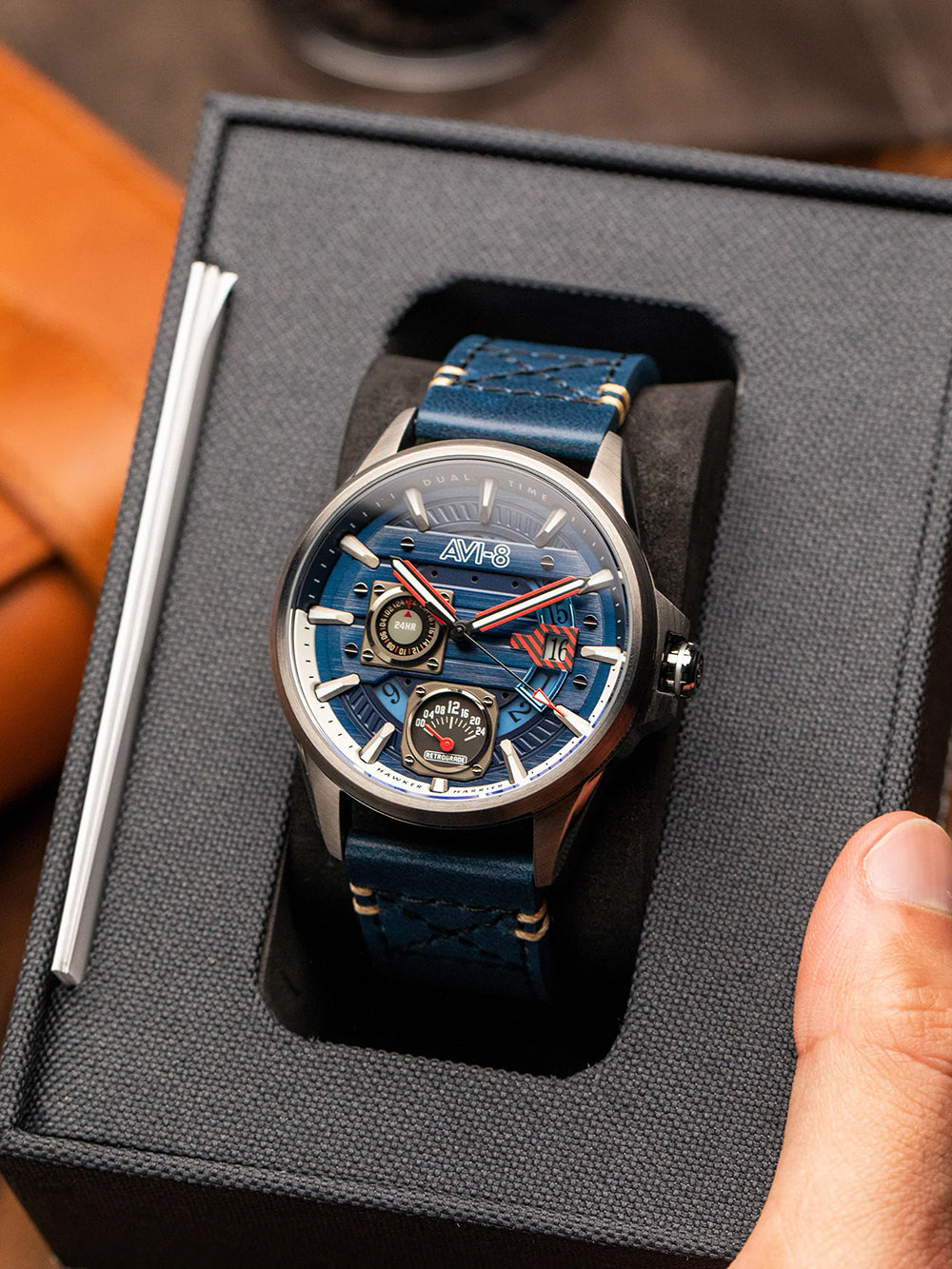 AVI-8 AV-4098-03 men's watch Hawker Harrier Farley Multi 44mm 5ATM