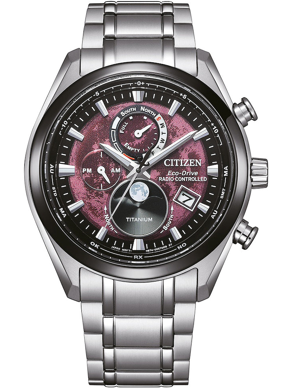 Citizen BY1018-80X Eco-Drive Moonphase Titanium Radio Controlled men's watch