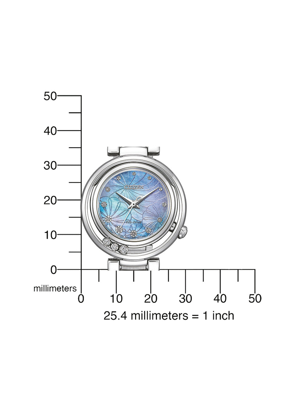 Citizen EM1110-81N women's watch Eco-Drive Elegance 30mm 5ATM