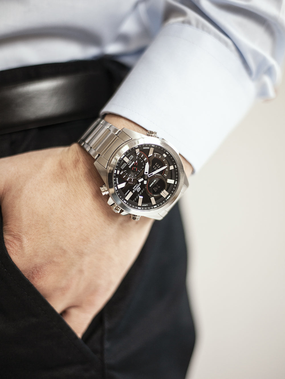 Casio ECB-30D-1AEF Edifice watch 48mm 10ATM