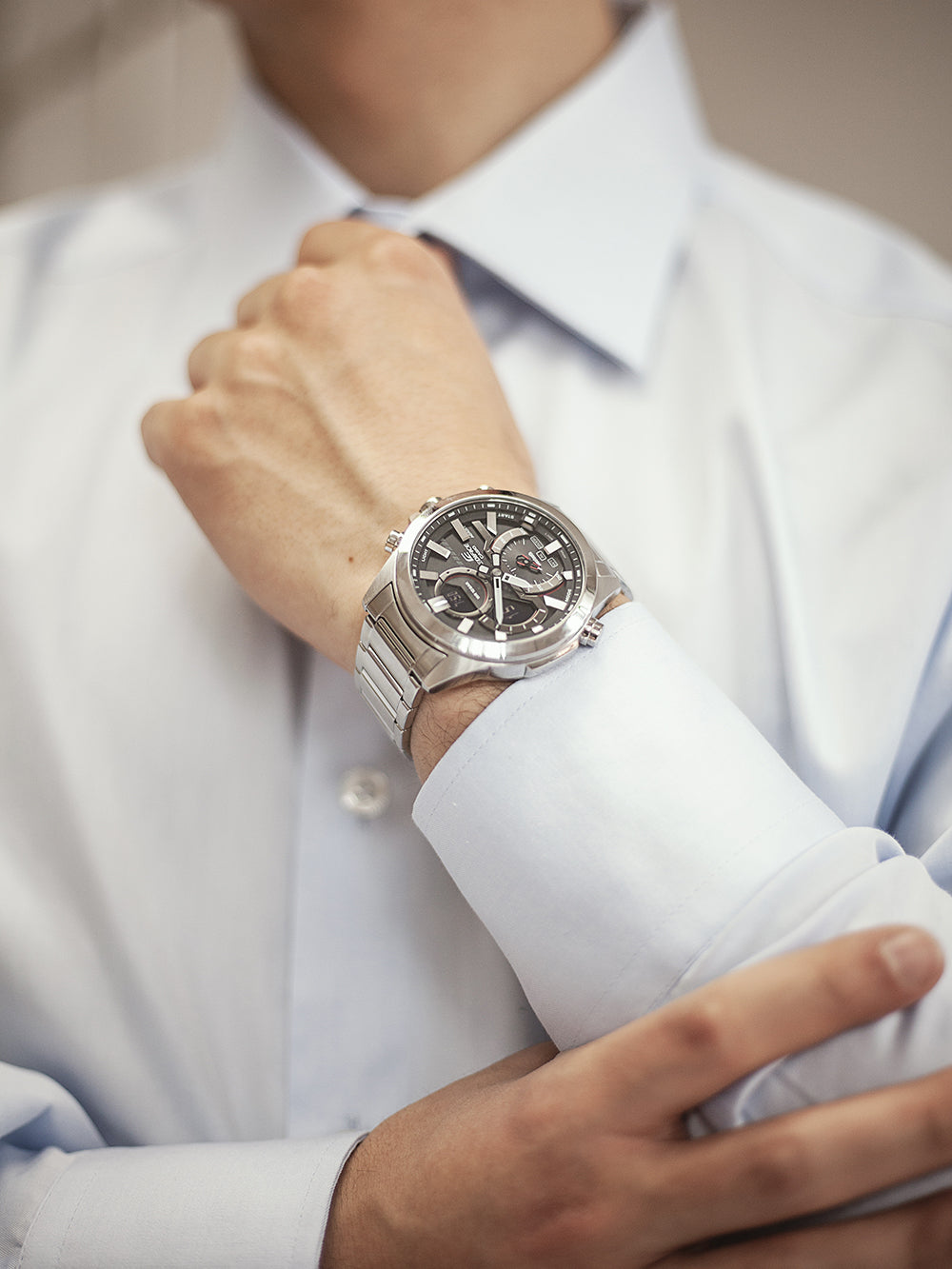 Casio ECB-30D-1AEF Edifice watch 48mm 10ATM