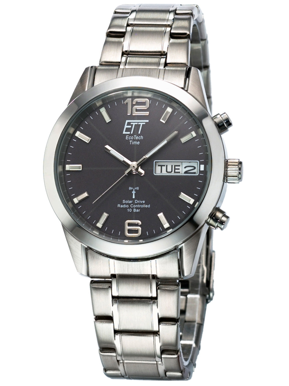 ETT EGS-11247-22M Solar Drive Radio Controlled Gobi Men's Watch 40mm 10ATM
