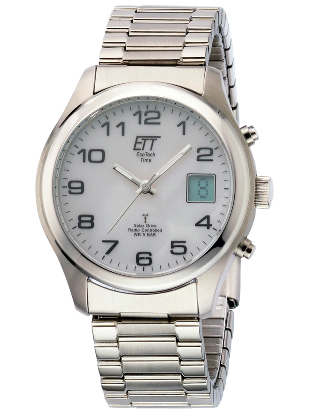 ETT EGS-11335-62M Solar Drive Radio Controlled Basic men's watch 39mm 5ATM