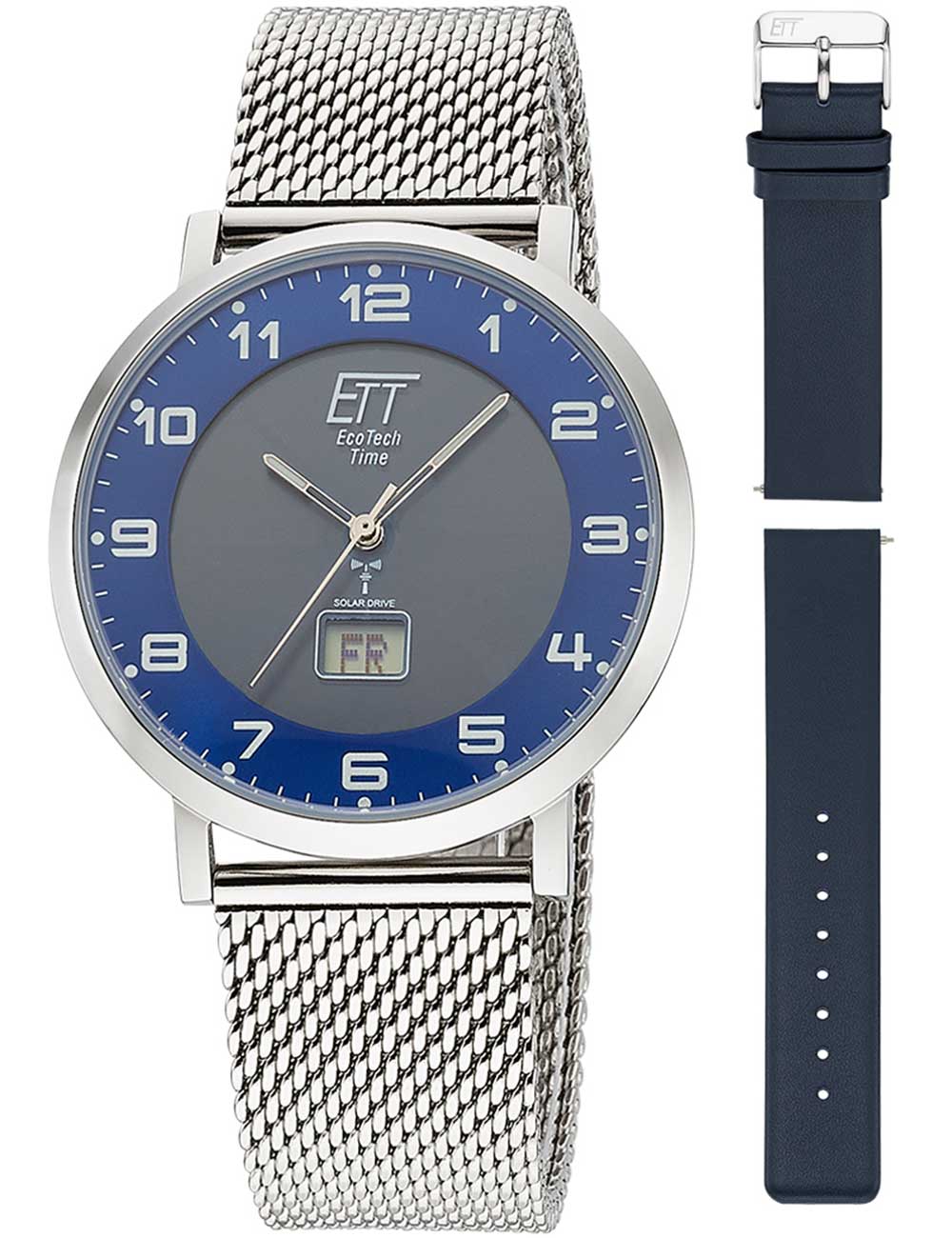 ETT Eco Tech Time EGS-11621-32MS men's watch Atacama Solar Radio Controlled 40mm 5ATM