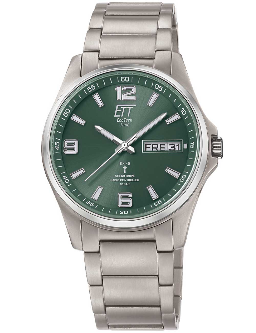 ETT Eco Tech Time EGT-11603-81M men's watch Everest Solar Radio Controlled 41mm 10ATM