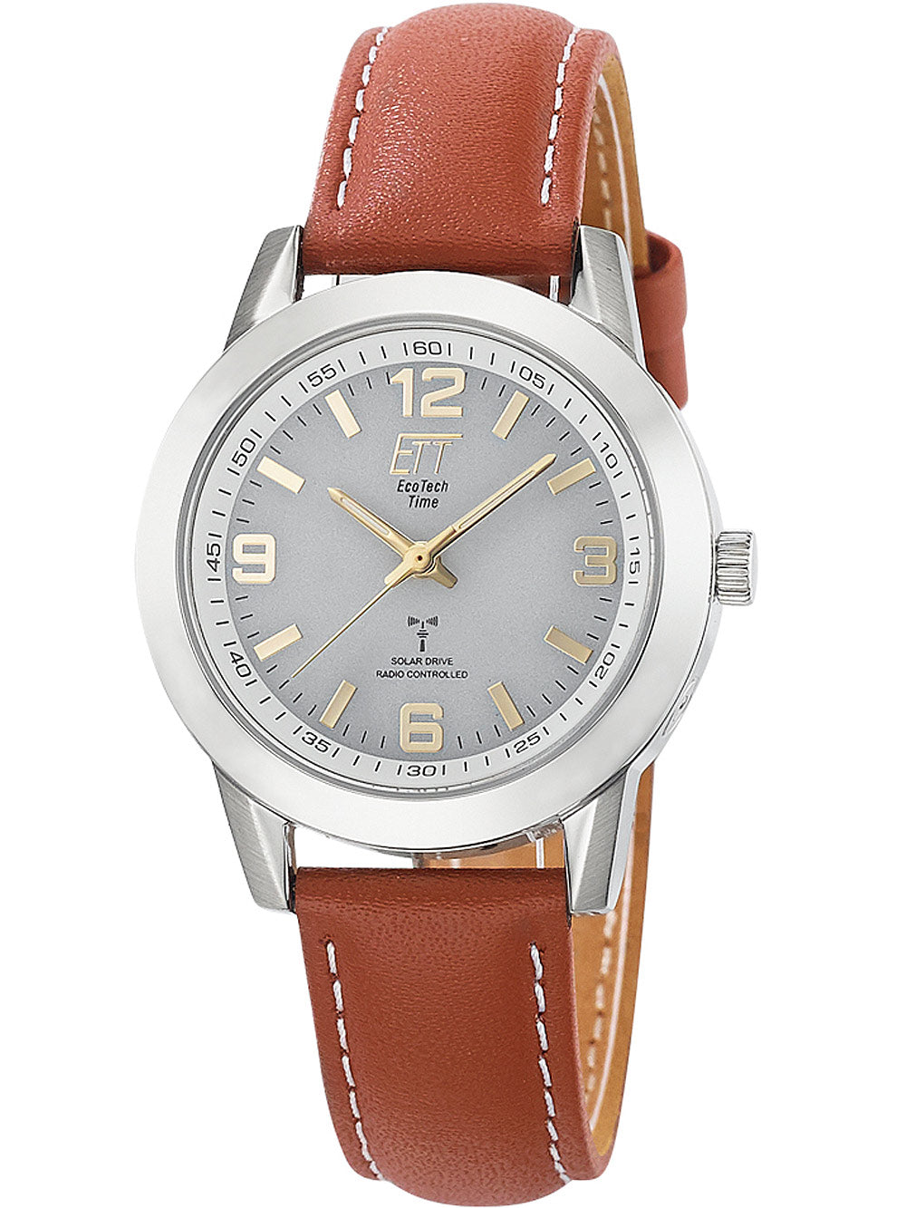 ETT ELS-11495-12L solar drive radio controlled Gobi women's watch 34mm 5ATM