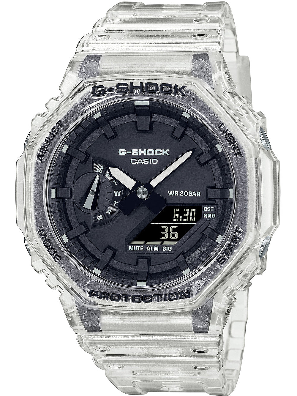 Casio GA-2100SKE-7AER G-Shock men's watch 45mm 20ATM