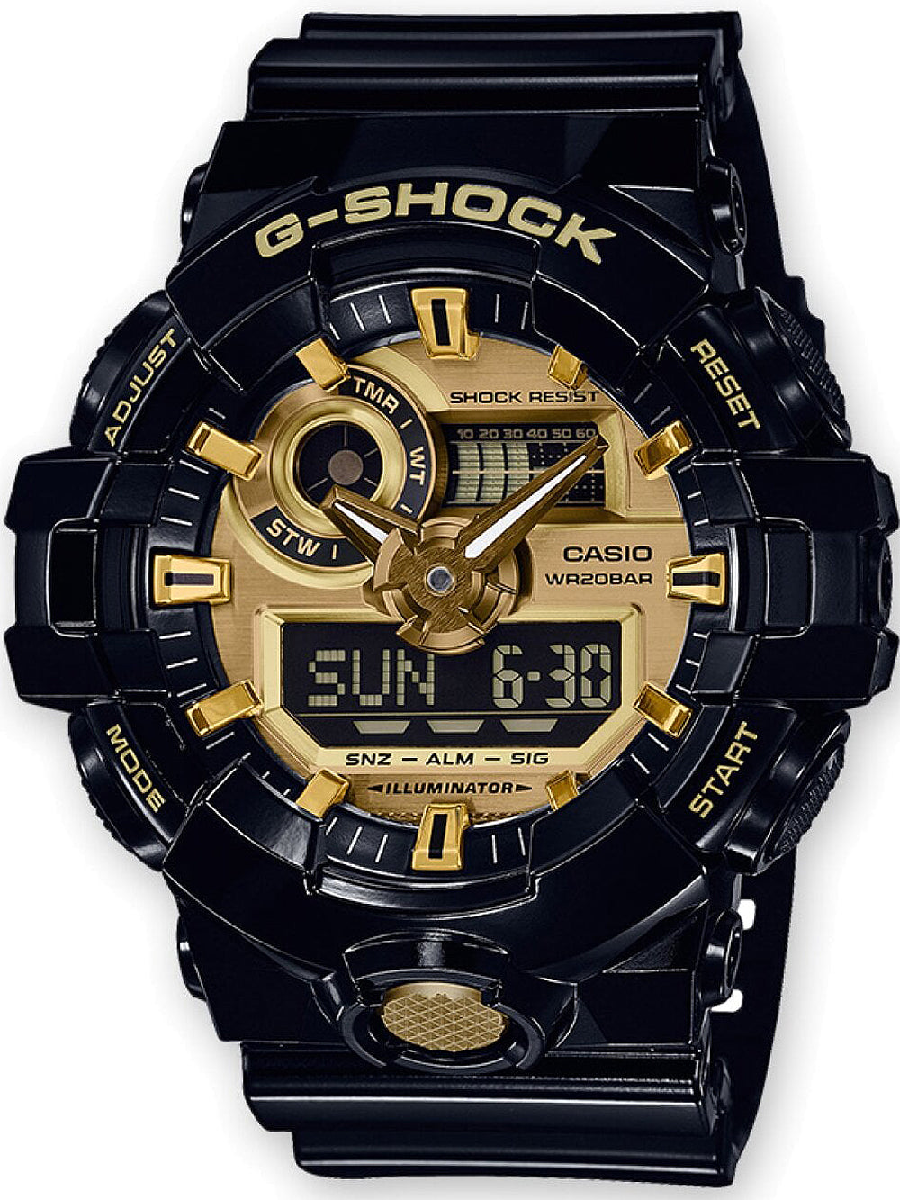 Casio GA-710GB-1AER G-Shock men's watch 53mm 20ATM