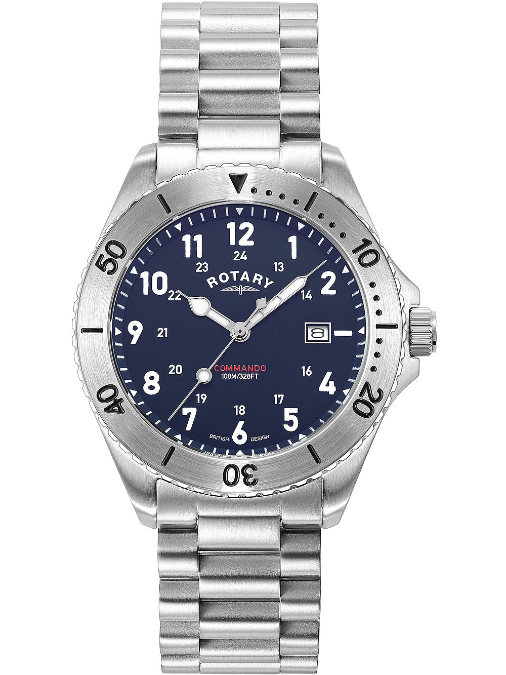 Rotary GB05475/52 Commando men's watch 40mm 10ATM