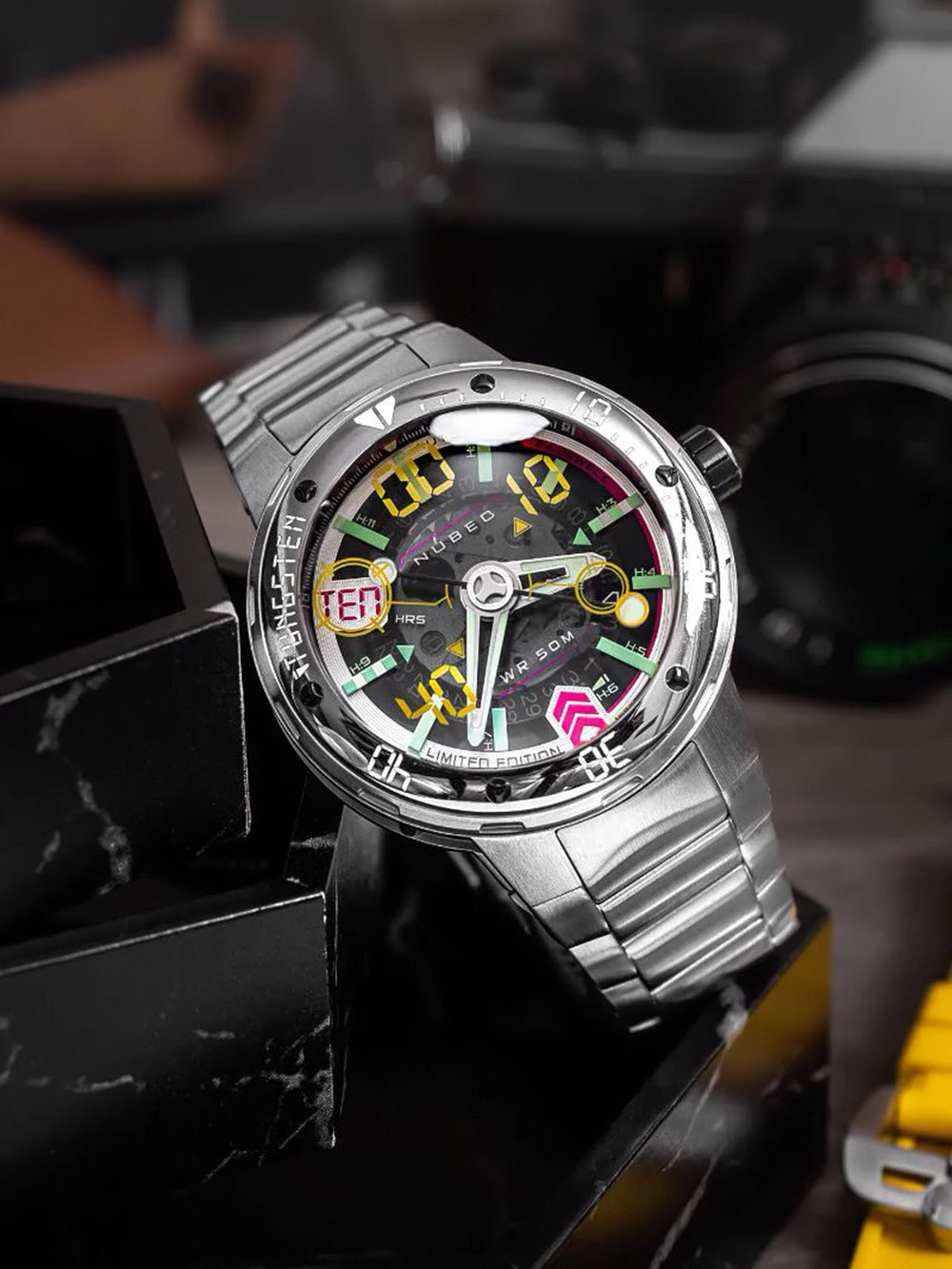 Nubeo NB-6090-11 men's watch Mariner 9 Automatic Limited Edition 50mm 5ATM