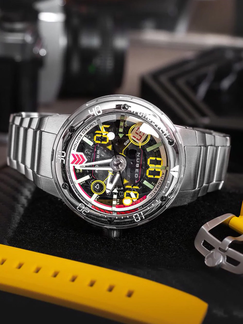 Nubeo NB-6090-11 men's watch Mariner 9 Automatic Limited Edition 50mm 5ATM