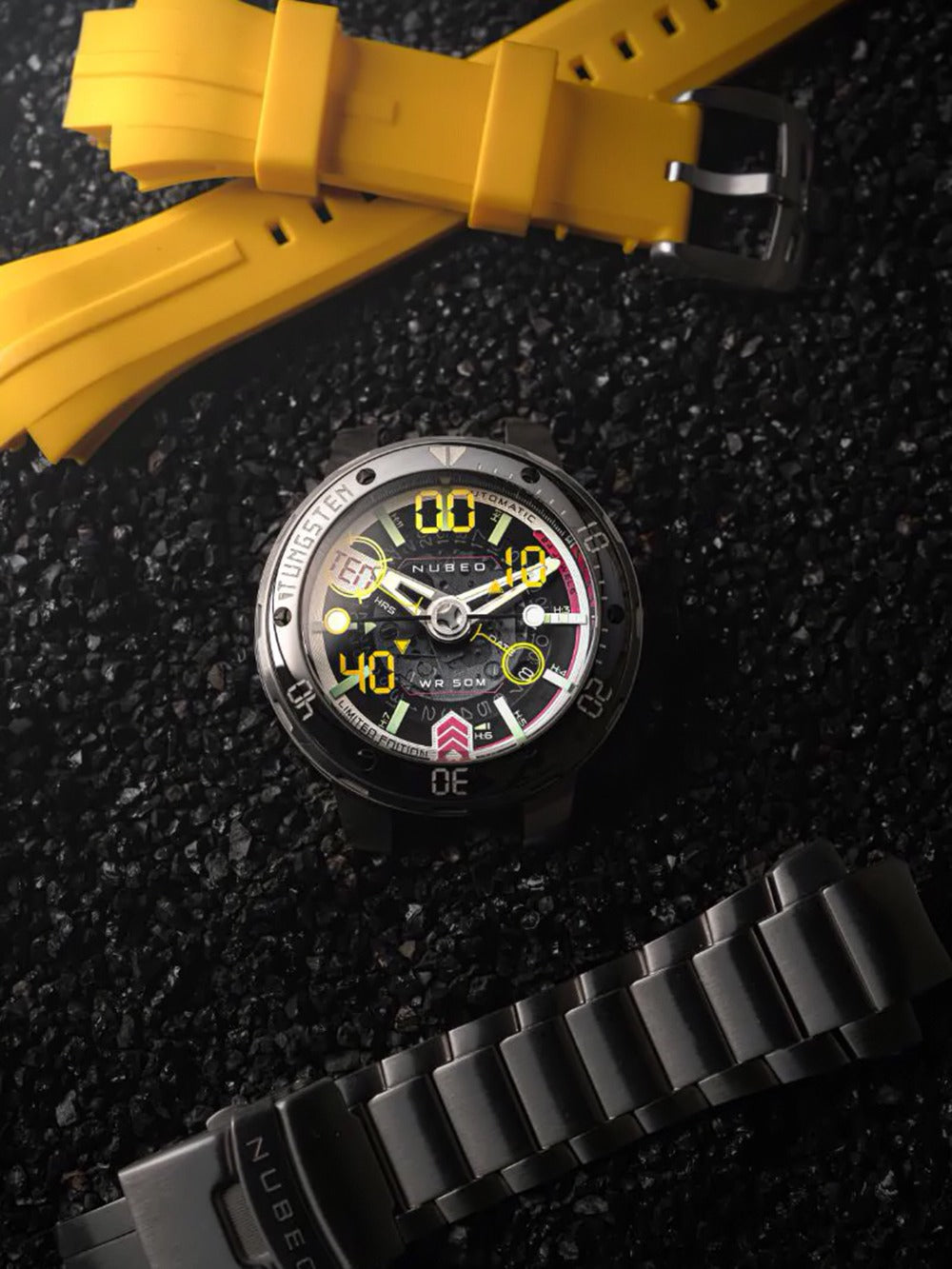 Nubeo NB-6090-11 men's watch Mariner 9 Automatic Limited Edition 50mm 5ATM