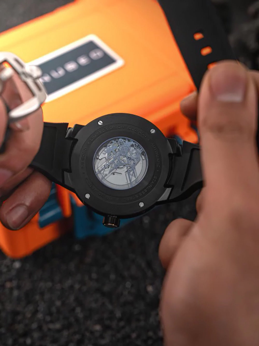 Nubeo NB-6090-22 men's watch Mariner 9 Automatic Limited Edition 50mm 5ATM