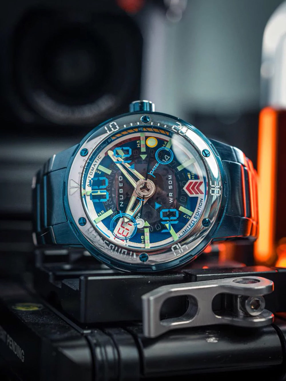 Nubeo NB-6090-33 men's watch Mariner 9 Automatic Limited Edition 50mm 5ATM