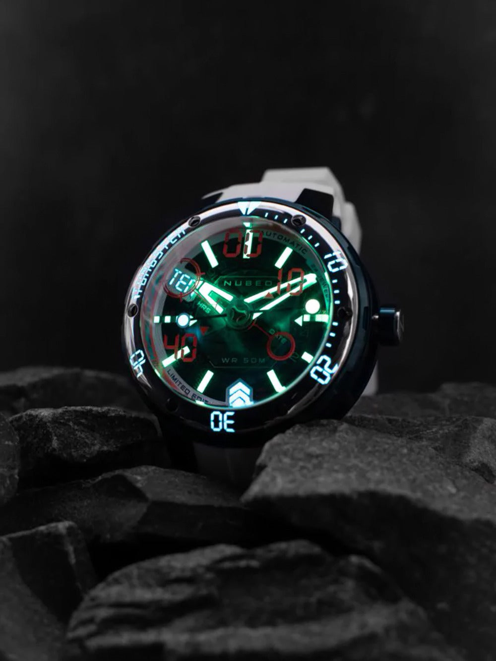 Nubeo NB-6090-44 men's watch Mariner 9 Automatic Limited Edition 50mm 5ATM