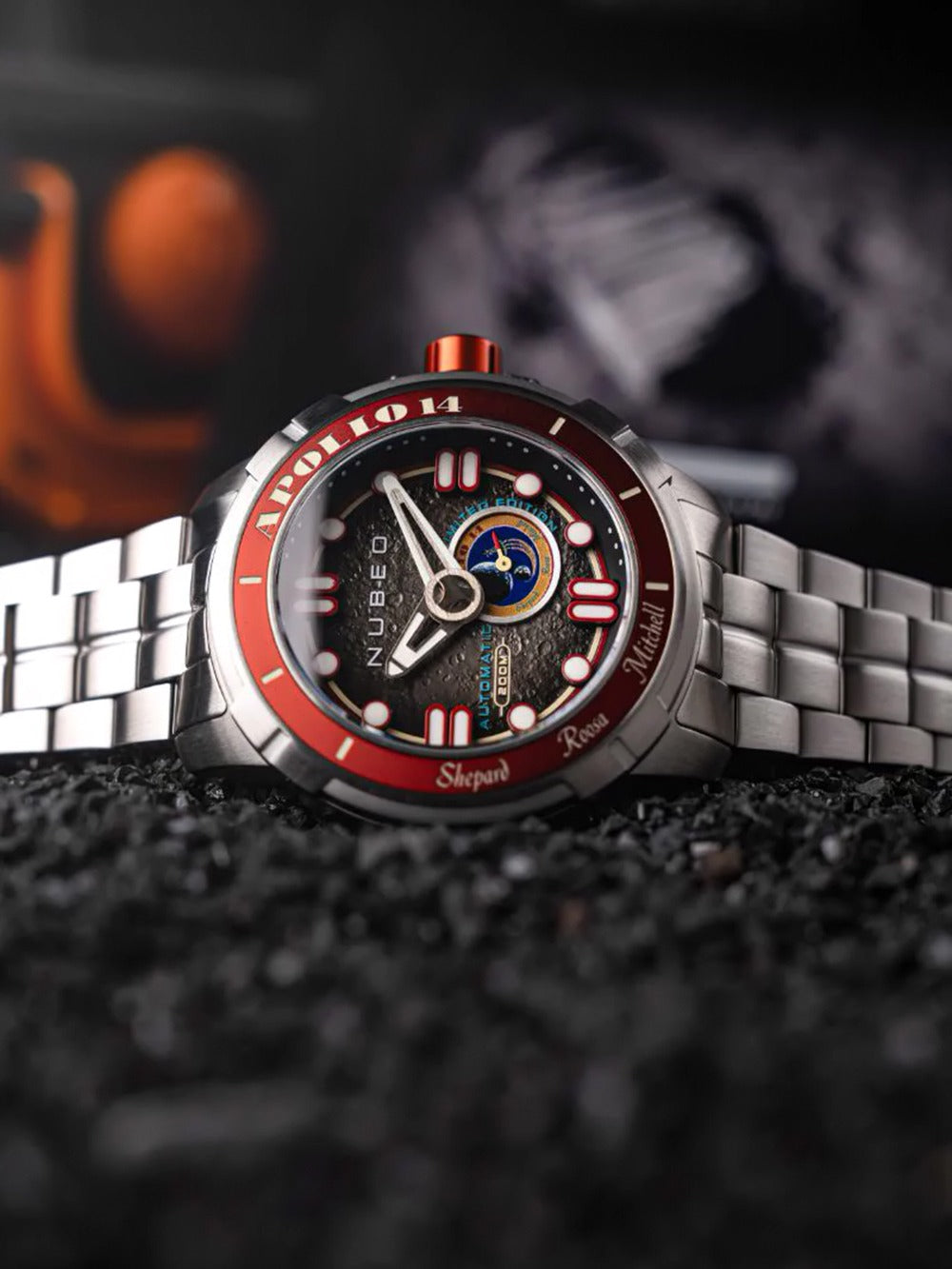 Nubeo NB-6093-22 men's watch Apollo 55th Automatic Limited Edition 48mm 20ATM