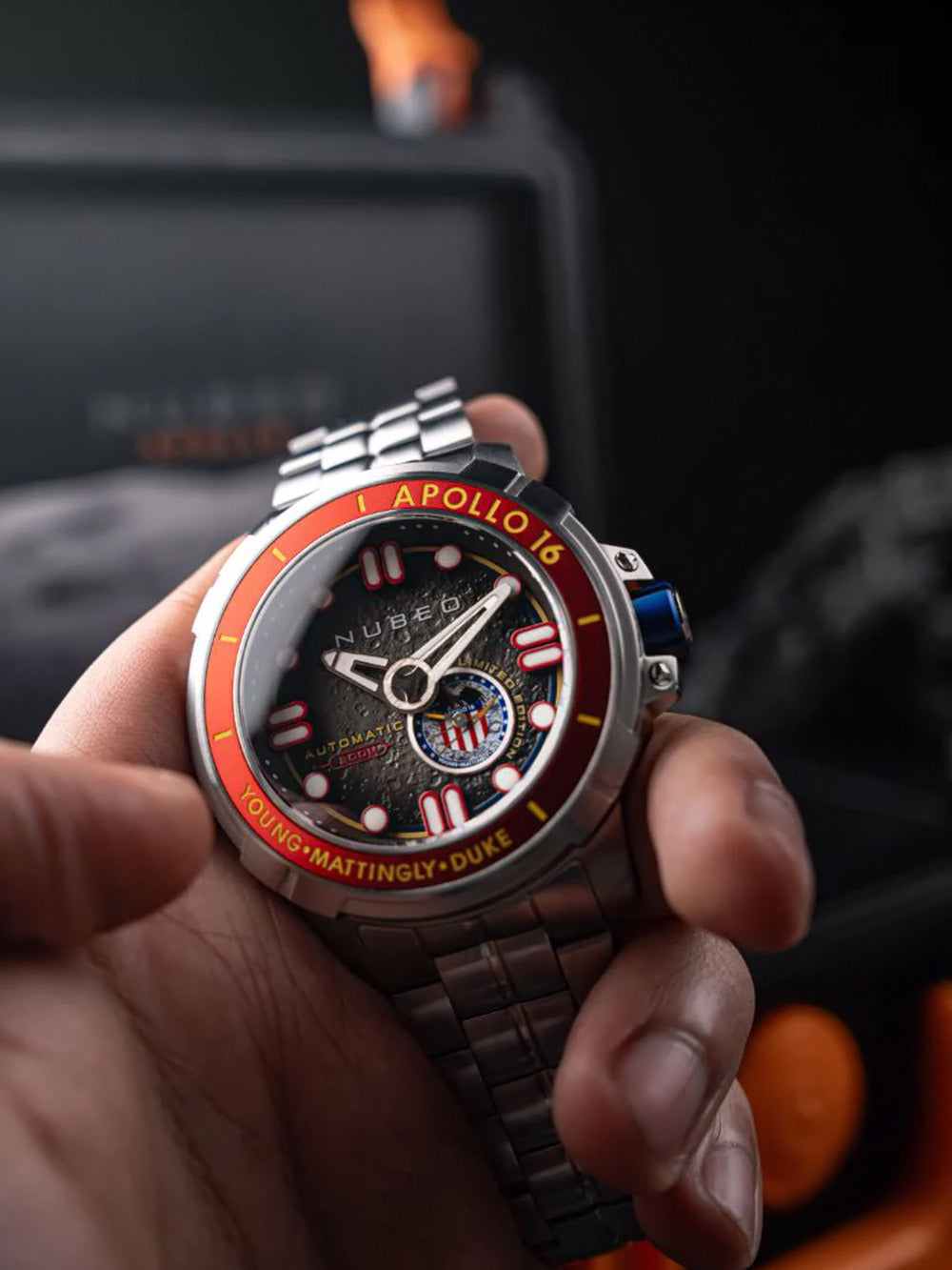 Nubeo NB-6093-33 men's watch Apollo 55th Automatic Limited Edition 48mm 20ATM