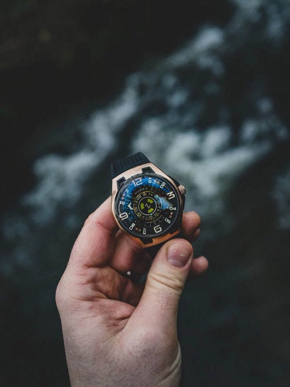 Nubeo NB-6094-01 men's watch OAO Automatic Limited Edition 44mm 5ATM