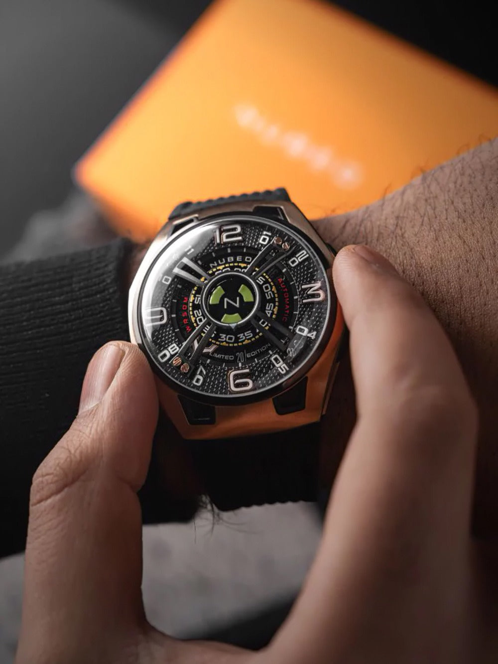 Nubeo NB-6094-01 men's watch OAO Automatic Limited Edition 44mm 5ATM