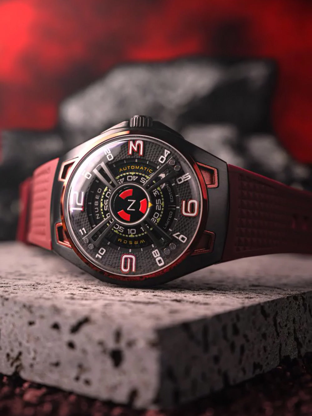 Nubeo NB-6094-02 men's watch OAO Automatic Limited Edition 44mm 5ATM