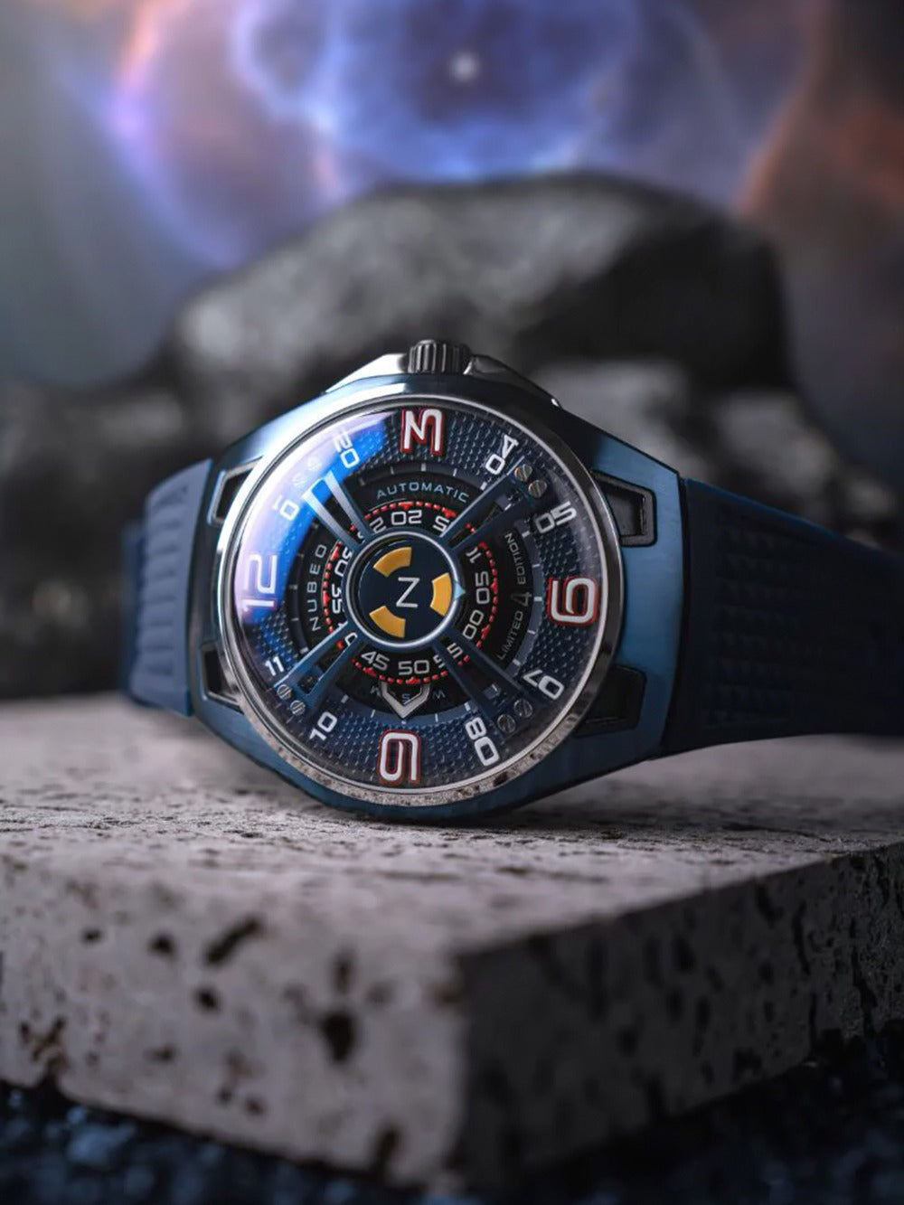 Nubeo NB-6094-03 men's watch OAO Automatic Limited Edition 44mm 5ATM