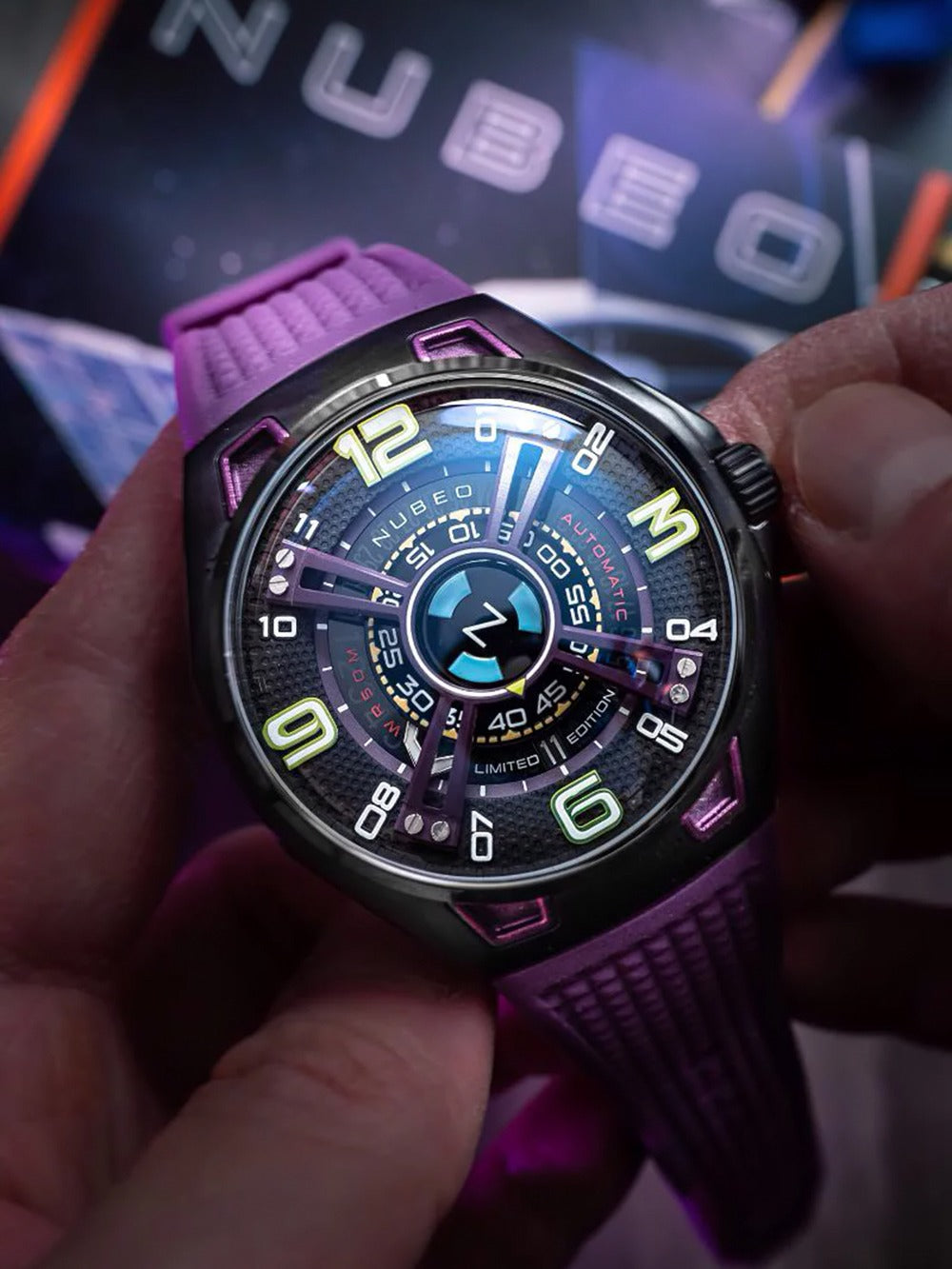 Nubeo NB-6094-05 men's watch OAO Automatic Limited Edition 44mm 5ATM