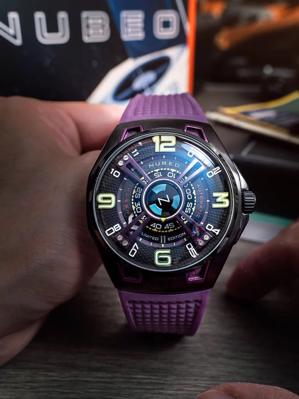 Nubeo NB-6094-05 men's watch OAO Automatic Limited Edition 44mm 5ATM